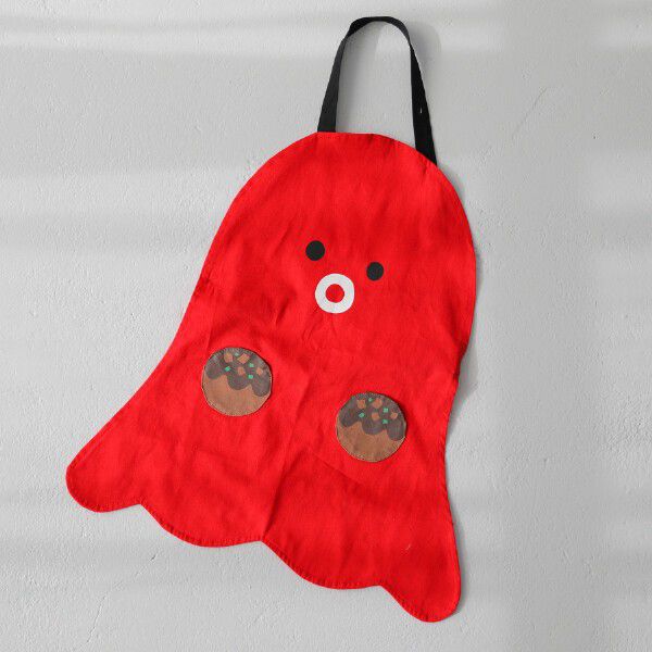 日本 Baby Room - 俏皮紅色章魚燒圍裙 (100cm-120cm)