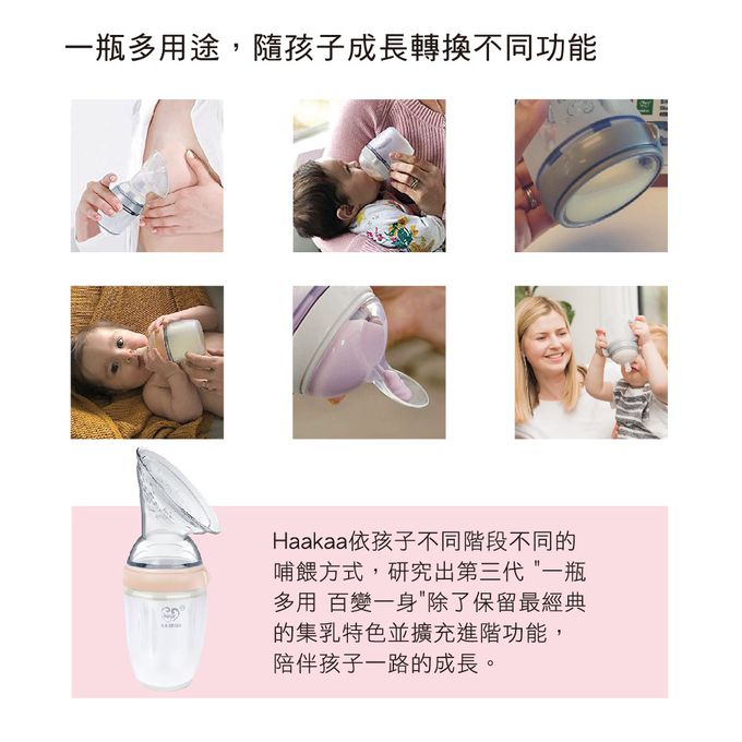 紐西蘭 HaaKaa - 第三代專利多功能哺乳系列-專屬調速防脹氣奶嘴-M號-2入/盒