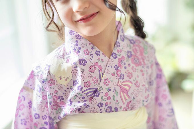 日本 Catherine Cottage - 夢幻2way純棉兵兒帶浴衣(可當洋裝)-山茶花-黑白紅