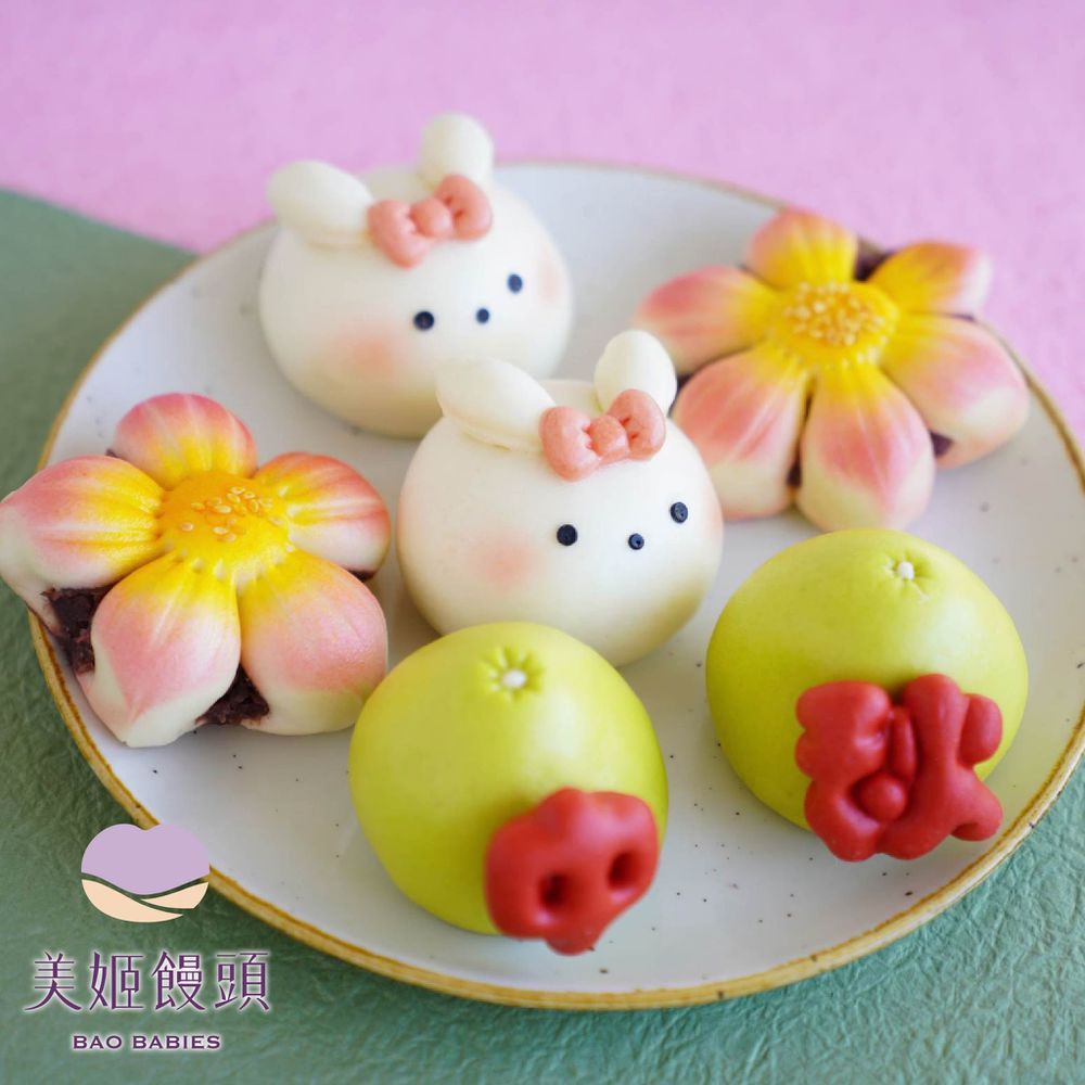 中秋獻禮鮮乳造型紅豆包-50g*6顆