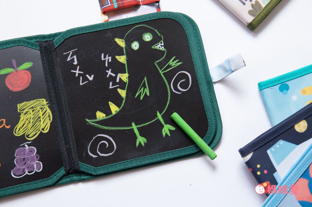 美國Jaq Jaq Bird - 攜帶型粉筆畫冊-唊喀鳥與朋友系列 (空白款) -太空旅遊