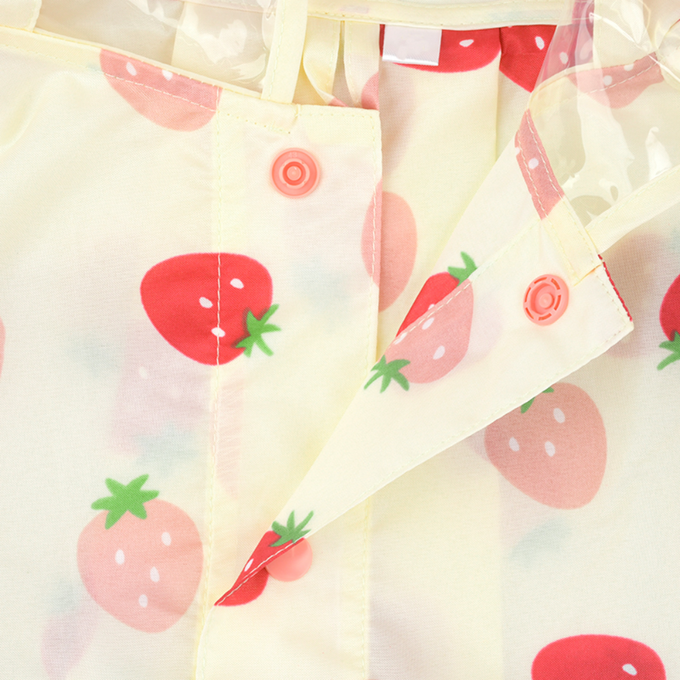 akachan honpo - 雨衣-草莓-象牙白色