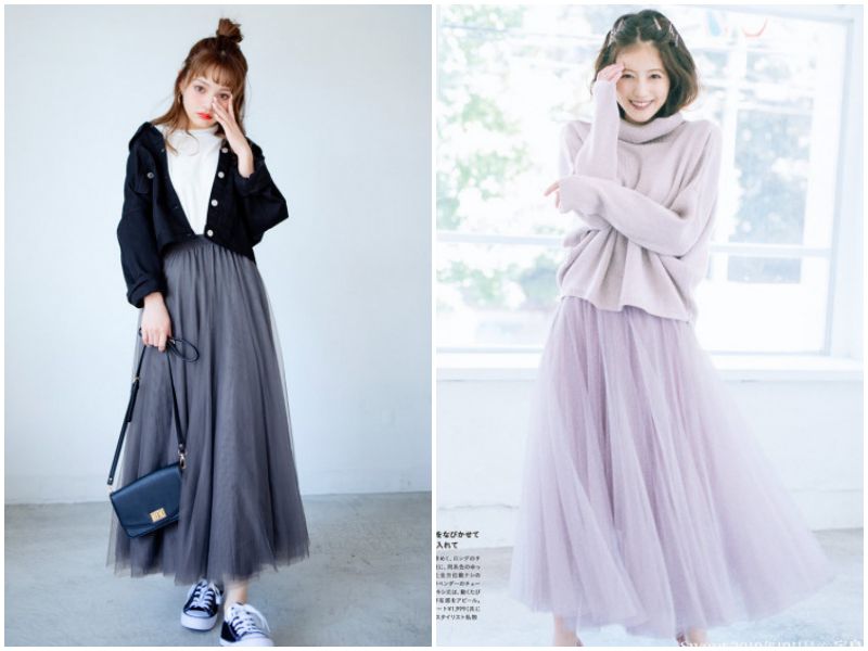 [現貨供應]仙女下凡 ♥ 日本 GRL 顯瘦紗裙現貨到！