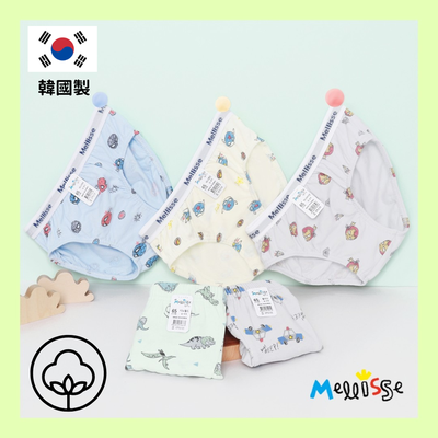 100%正韓製【Mellisse】純棉兒童內衣褲 ✧ 童話公主ｘ漫畫英雄