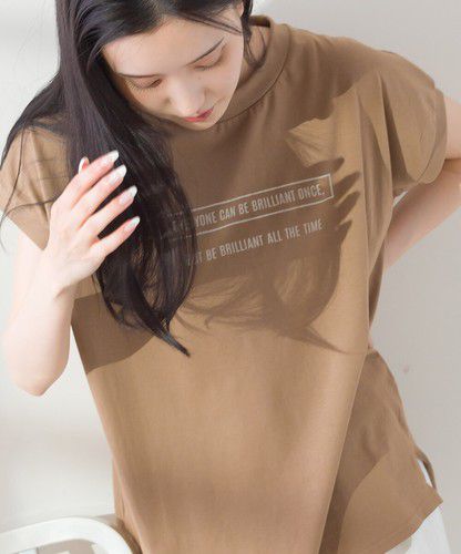 日本 Bou Jeloud - 100%純棉透氣簡約短袖上衣-焦糖橘