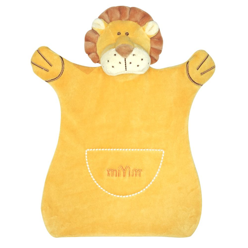 miYim - 有機棉手偶安撫巾 里歐獅子 (新生嬰兒寶寶感統方巾玩偶)