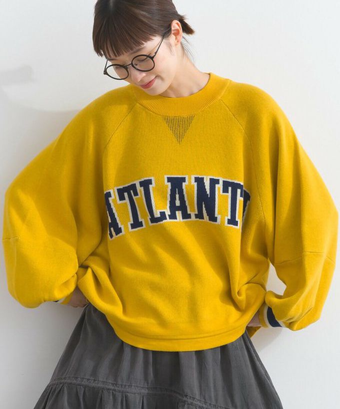 日本 Lupilien - 明亮撞色學院風抽繩針織上衣-灰