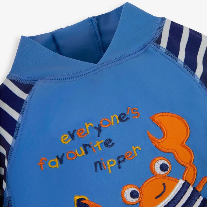 英國 JoJo Maman BeBe - 嬰幼兒/兒童連身式防曬泳裝-大龍蝦