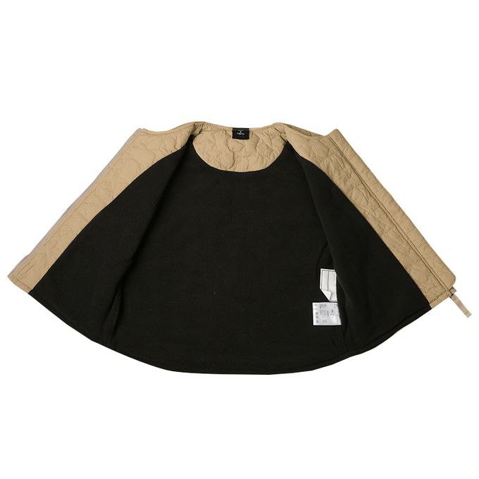 akachan honpo - 鋪棉背心.-淺卡其色