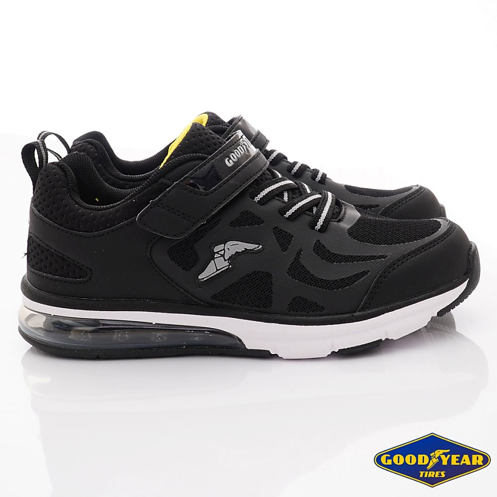 GOODYEAR - 固特異氣墊慢跑童鞋(中大童段)-運動鞋-黑
