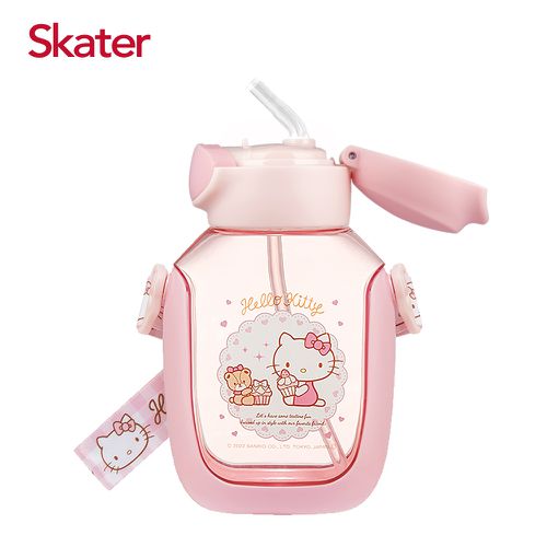 6DX吸管水壺 (530ml)-Kitty