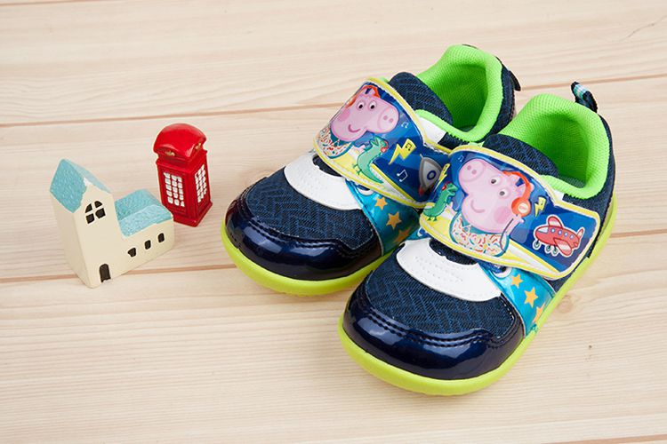 粉紅豬小妹 - 喬治豬開趴踢藍色兒童休閒鞋