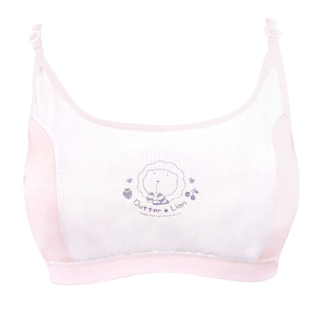 GIAT - 奶油獅運動排汗短版胸衣(細肩款)-粉紅