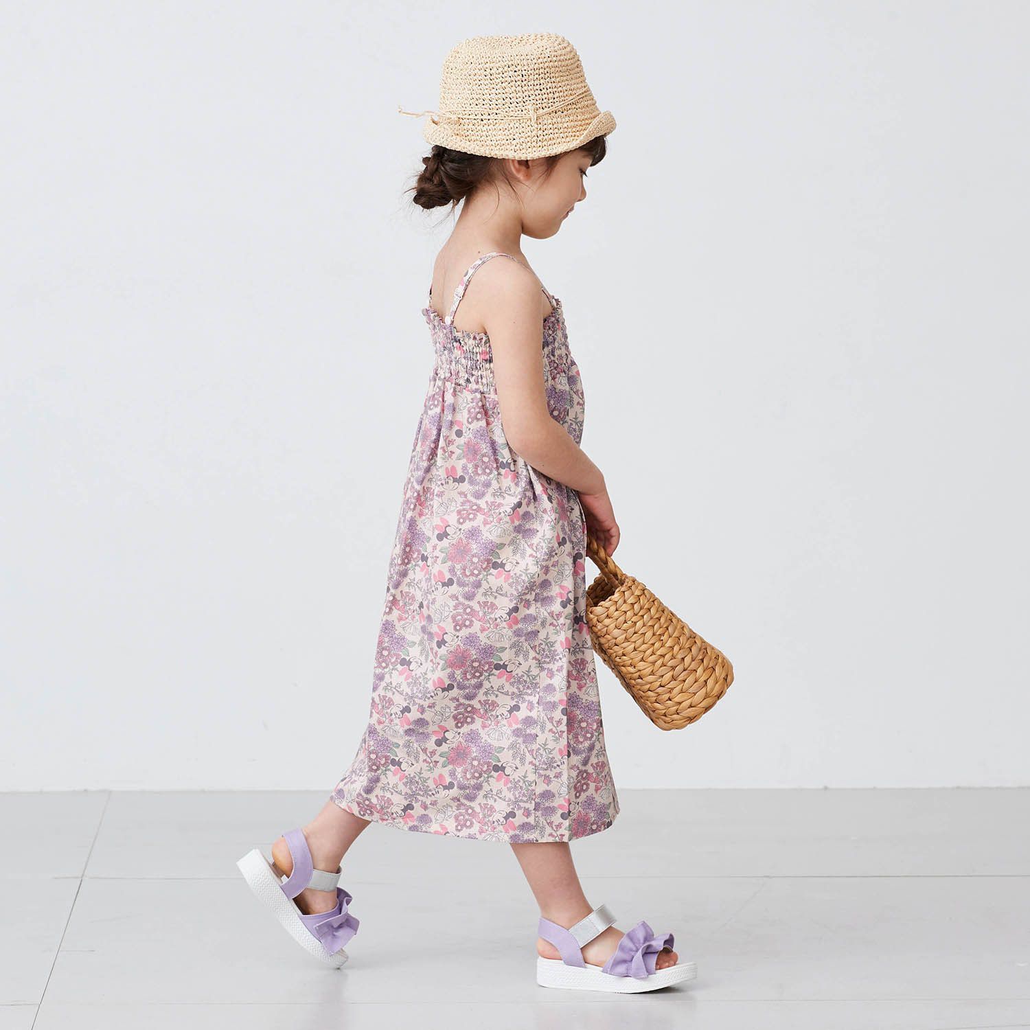 日本千趣會 - 迪士尼 可當洋裝穿的2 WAY浴衣組合-冰雪奇緣-水藍