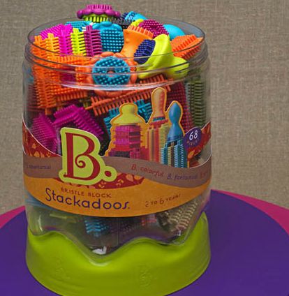 B.TOYS - 布萊斯特鬃毛積木-花冠筒-68pcs