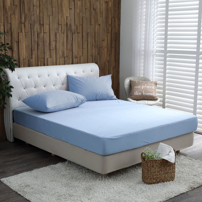 鴻宇HONGYEW - 竹棉針織防螨防水床包式保潔墊-粉 (單人尺寸)