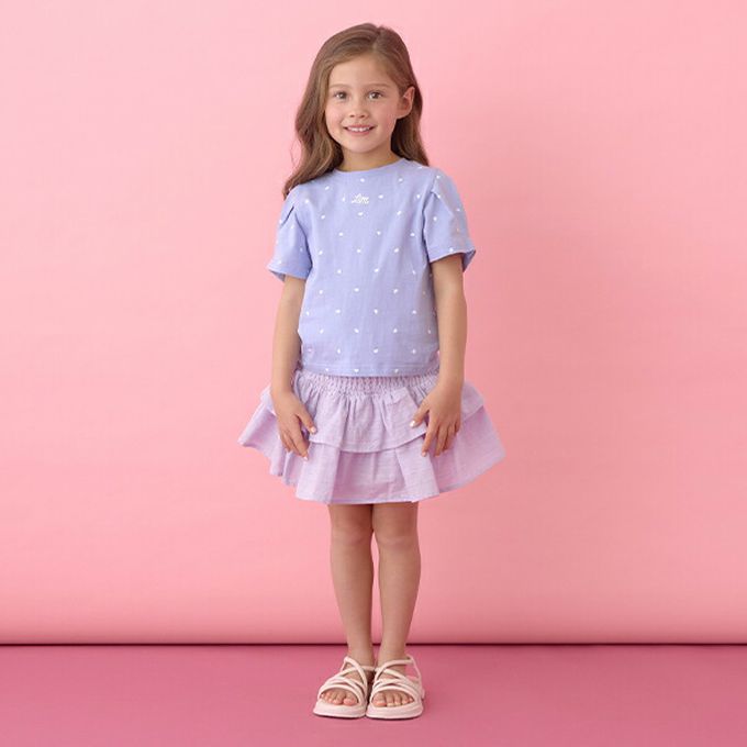 日本 Lycee mine - 澎澎荷葉邊皺褶褲裙-紫