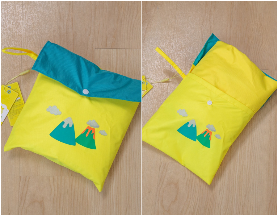 韓國lemonkid - 牛津布造型雨衣-黃色恐龍