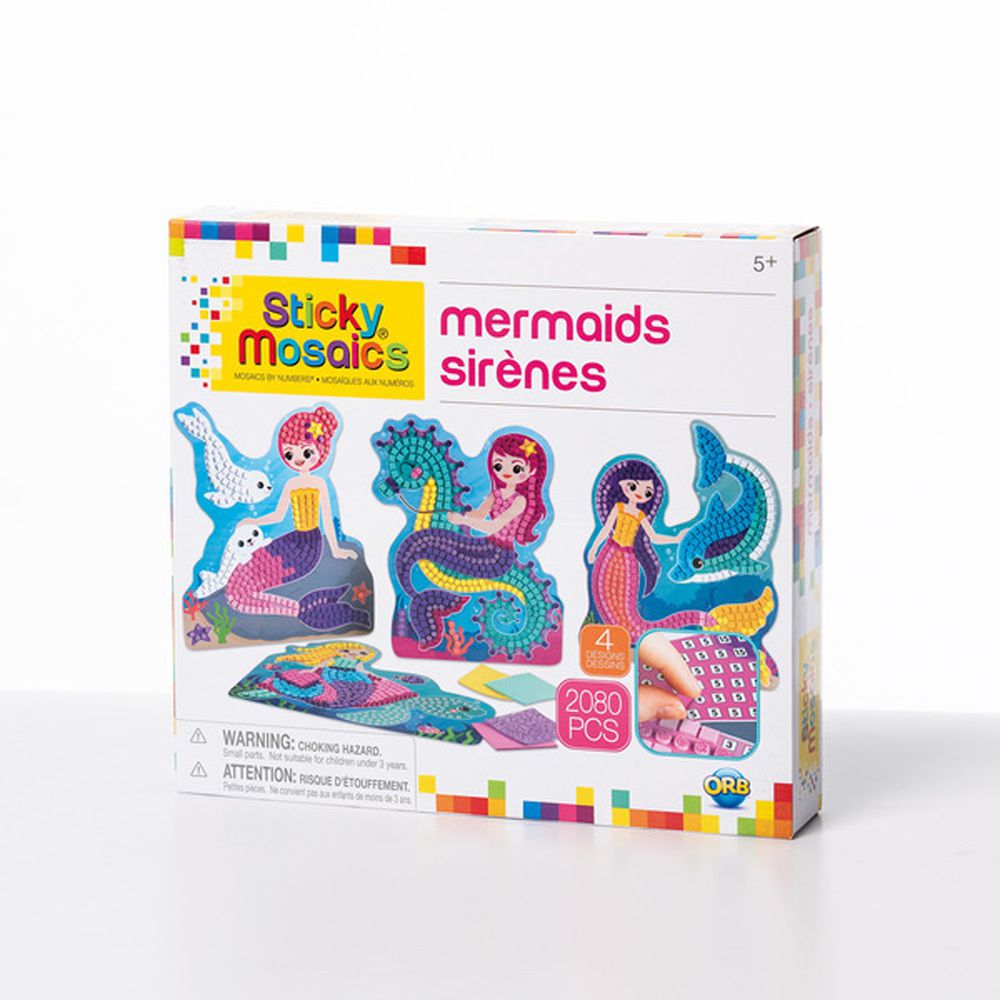 加拿大 Sticky Mosaics - 馬賽克拼貼-美人魚-2080 pcs