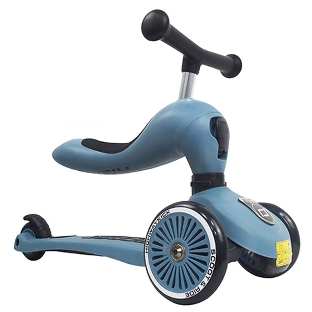 奧地利 Scoot & Ride - Kick1 Cool飛滑步車/滑板車-岩石藍