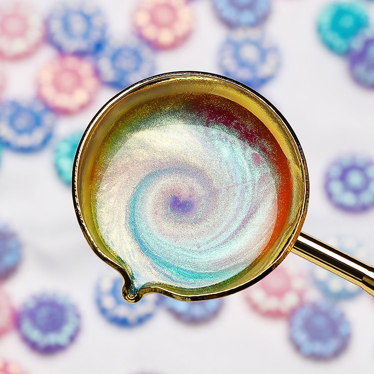 向日葵極光火漆章蠟粒-亮粉