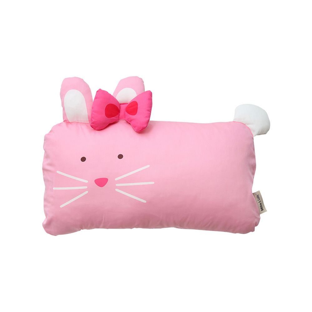 美國 Milo & Gabby - 動物好朋友-可水洗防蹣枕心+枕套組-LOLA芭蕾舞兔兔 (mini枕-1歲以上)