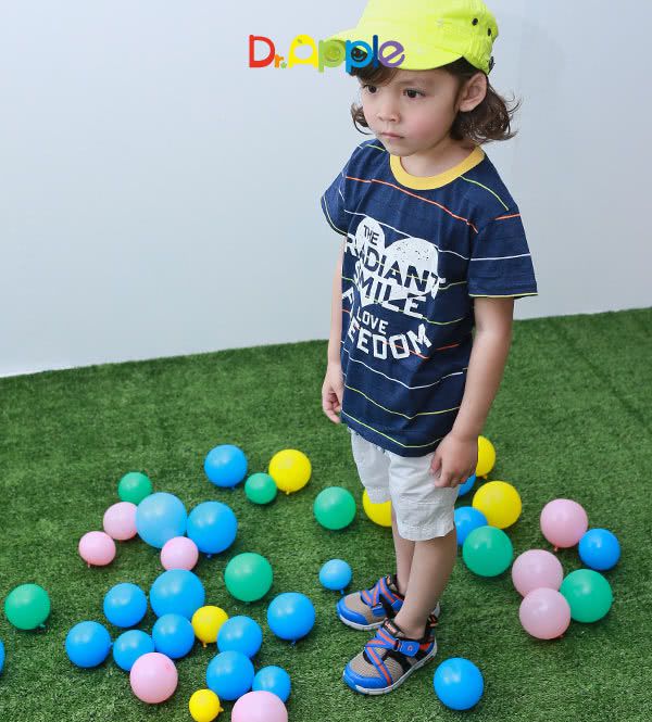 Dr. Apple - 機能童鞋-個性輕量透氣休閒童鞋-藍