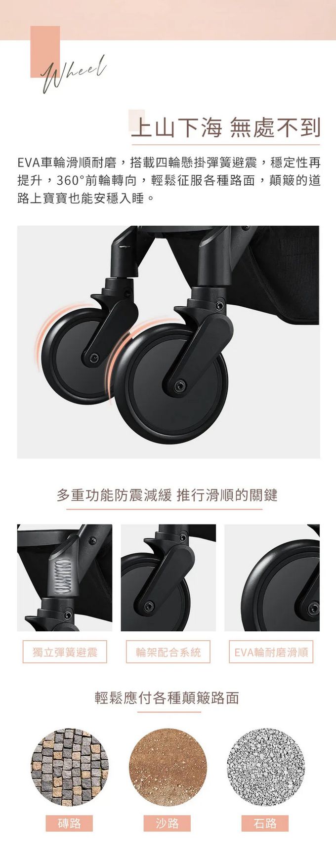 LOVON - GENIE 輕量秒收嬰兒手推車-奶茶棕