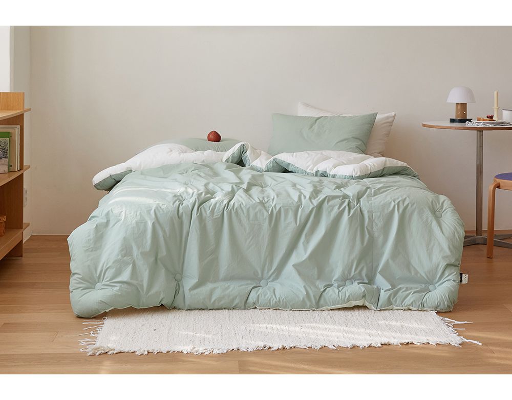 韓國 Maatila - 高密度60支棉舒柔超細纖維棉被(冬被)-薄荷綠