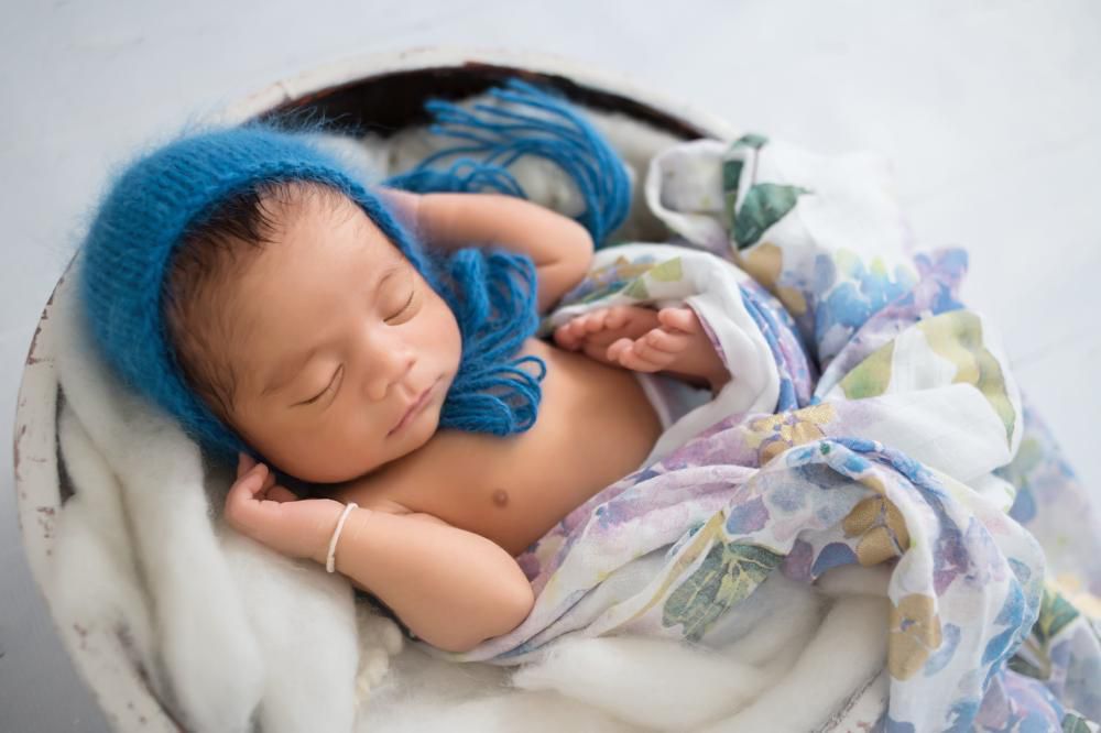 Loulou Lollipop - 竹纖維透氣包巾 - 主題款-紫色繡球花 (120x120cm)