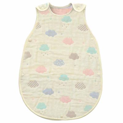 akachan honpo - 0歲起即可使用6層棉紗防踢被-象牙白色 (80cm)-日本製