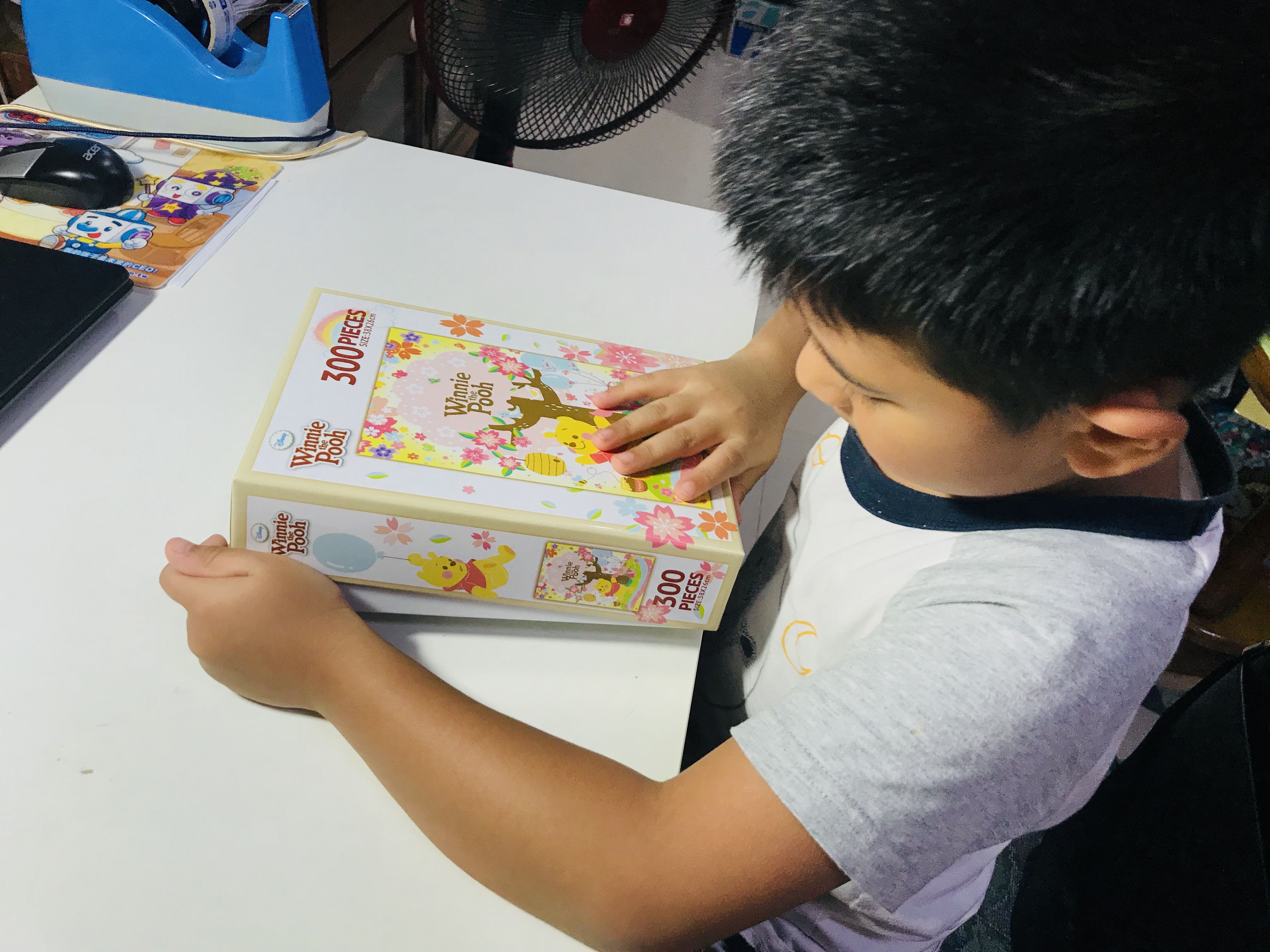 迪士尼300片盒裝拼圖-小熊維尼(C)