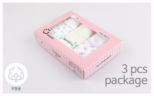 (3入組)女寶無螢光輕柔棉背心-樹葉X花束