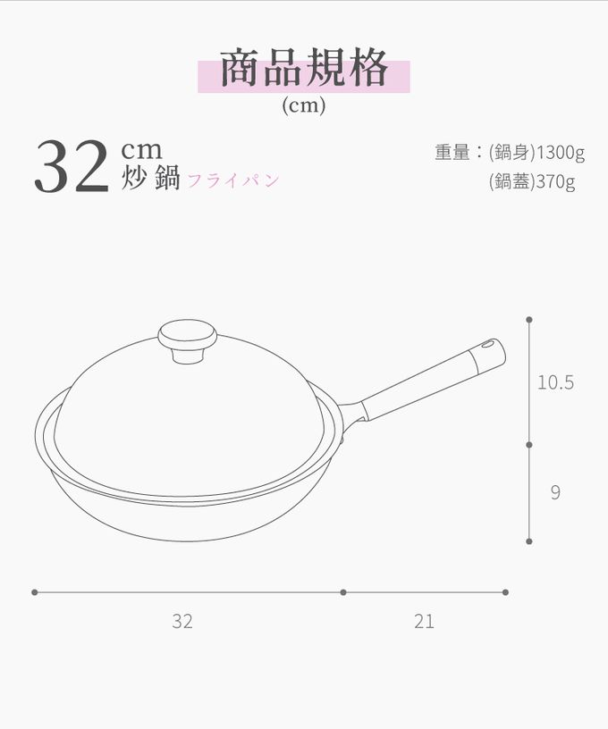 LMG - 316不銹鋼櫻花不沾七層炒鍋(含蓋)-32cm