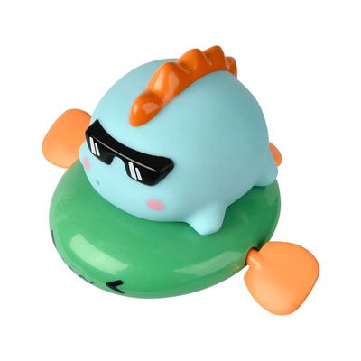 JoyNa - 2隻入-洗澡噴水玩具 發條式游泳動物 洗澡小玩具-恐龍飛魚+隨機一隻