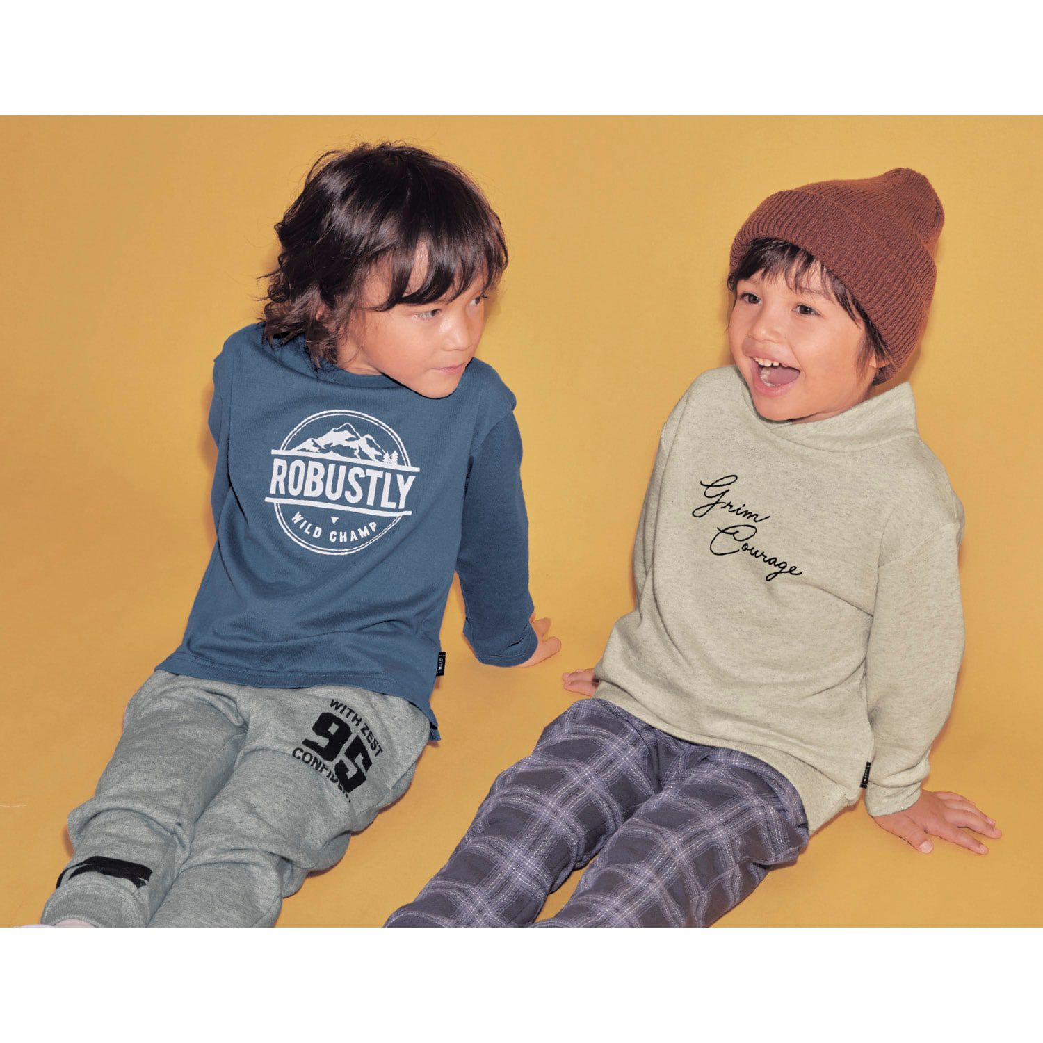 日本千趣會 - GITA 純棉束口休閒長褲-紫格紋