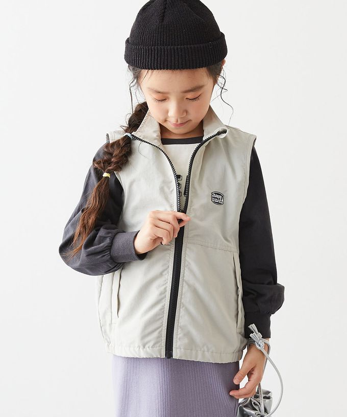 日本 devirock - 防潑水 輕量時尚好收納尼龍背心-天藍