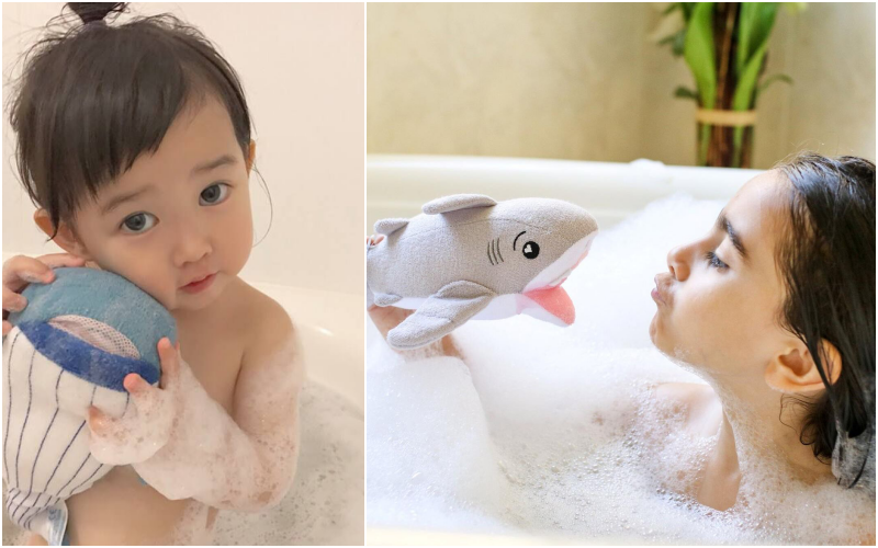 美國Soapsox - 造型沐浴小海綿-雙髻鯊