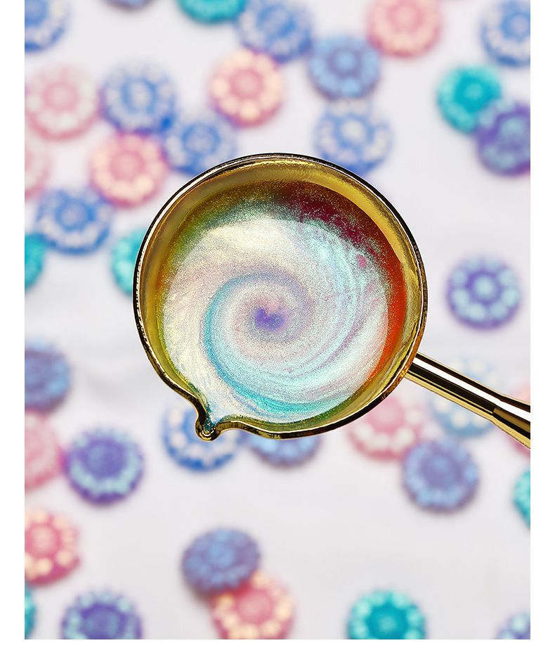 向日葵極光火漆章蠟粒-亮粉