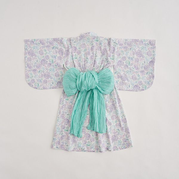 日本 Lycee mine - 粉彩浪漫夏日女孩浴衣-花草-粉紅