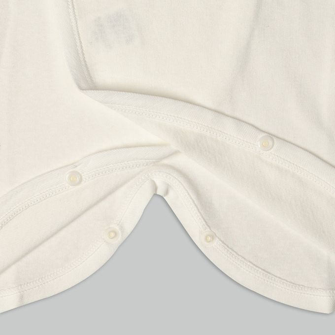 akachan honpo - 長袖新生兒內衣6件組-按扣款-米白色 (50~60cm)