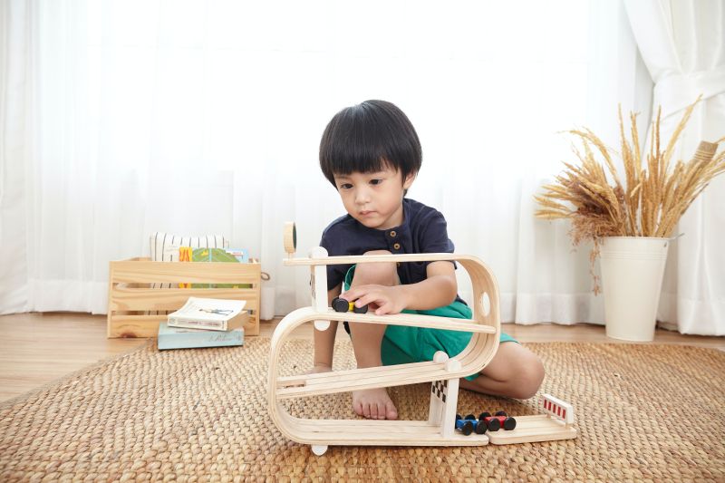 泰國 Plantoys - 360度翻轉軌道車