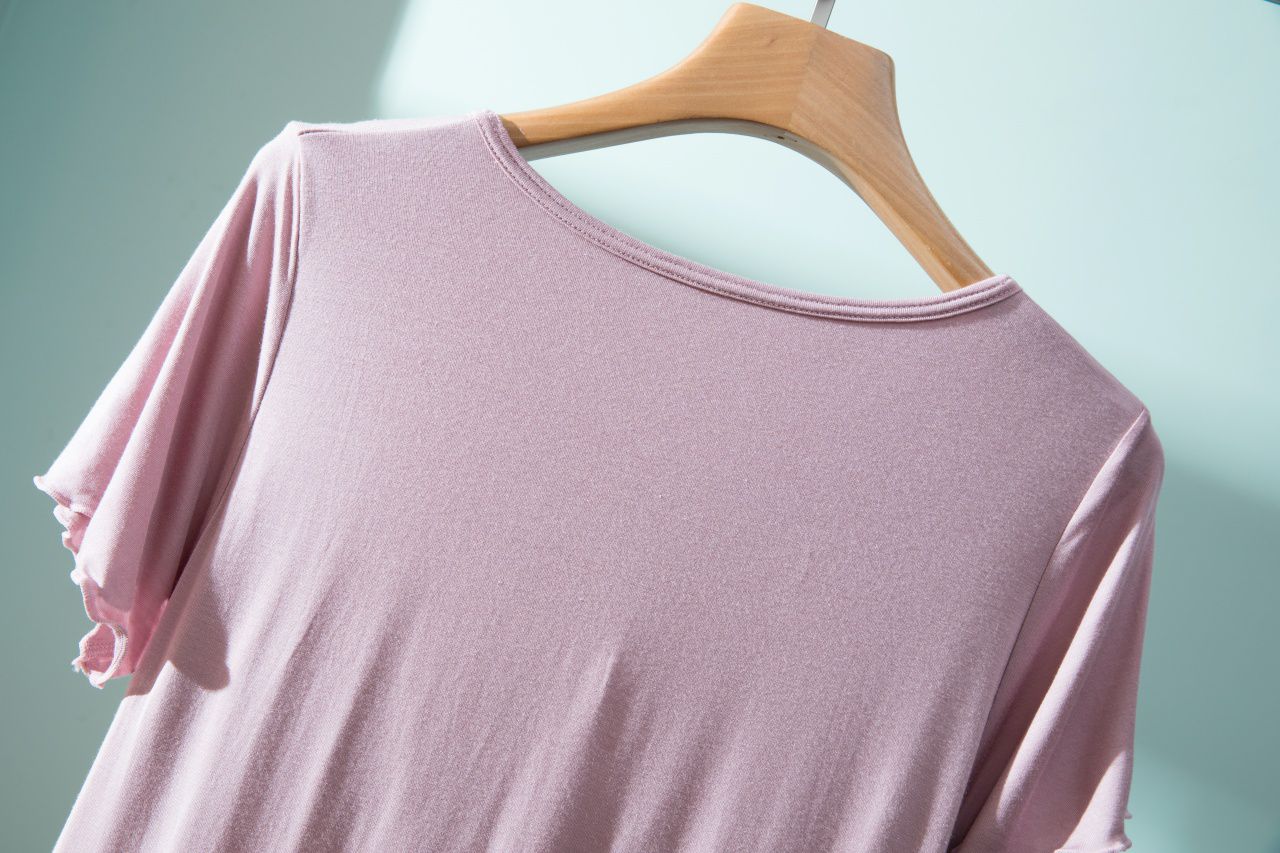 莫代爾Bra T 連身裙/家居服-藕粉色