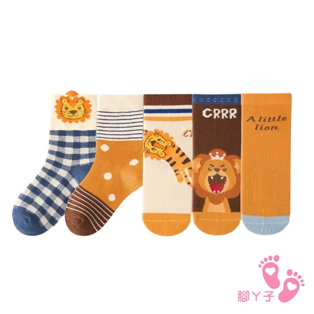 幼/兒童棉質中筒襪 童襪 襪子 棉襪 兒童襪-獅子王