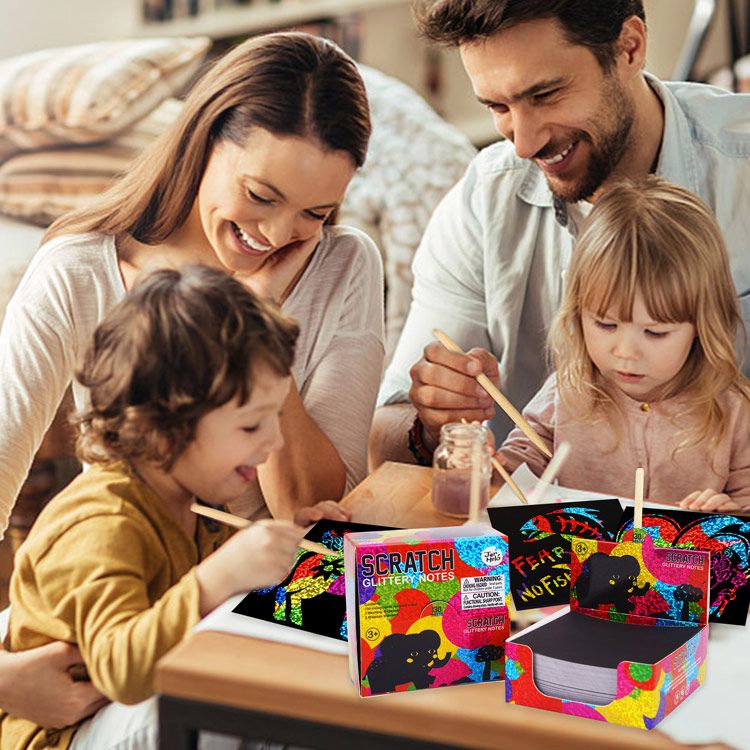 JarMelo 原創美玩 - 創意便籤-炫彩刮畫組