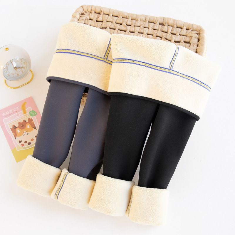 FANMOU - 加絨加厚暖暖內搭褲-Fnmao-灰色