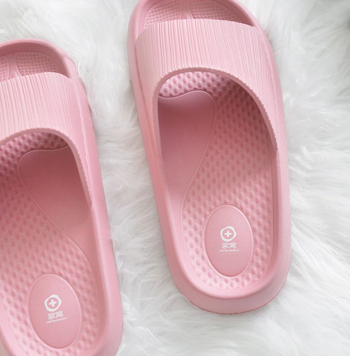 家窩 - MIT 雅漫EVA輕量釋壓厚軟底防滑拖鞋-男款-雅痞黑