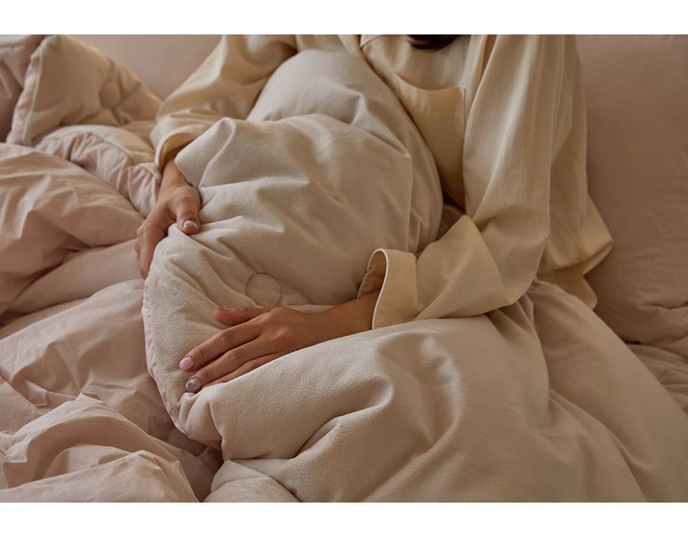 韓國 Maatila - 高密度60支棉舒柔超細纖維棉被(冬被)-草莓拿鐵