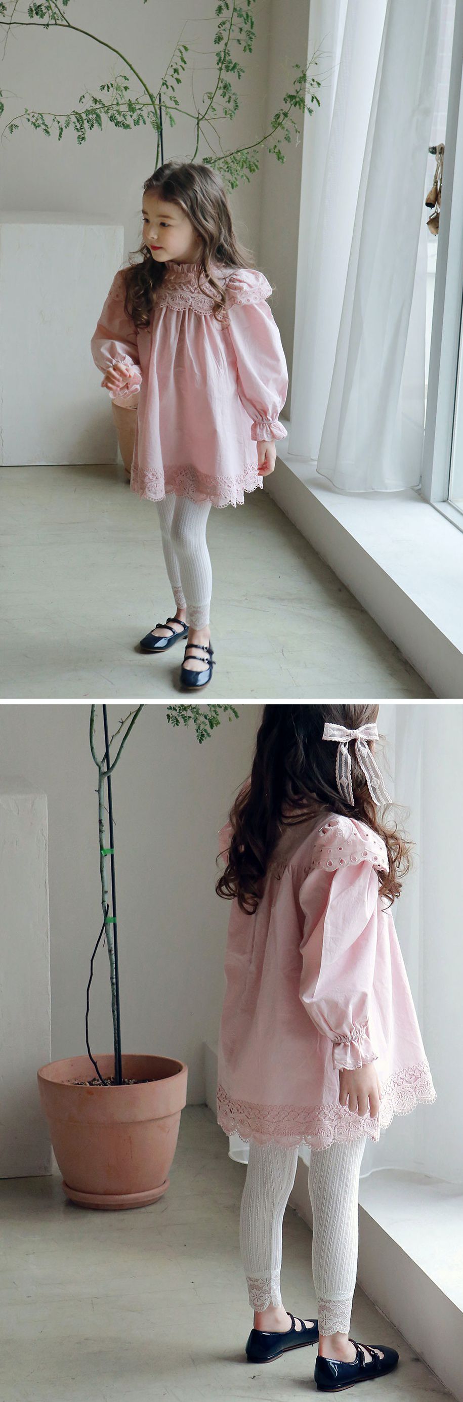 韓國 PuellaFLO - 蕾絲花瓣針織薄內搭褲-紫