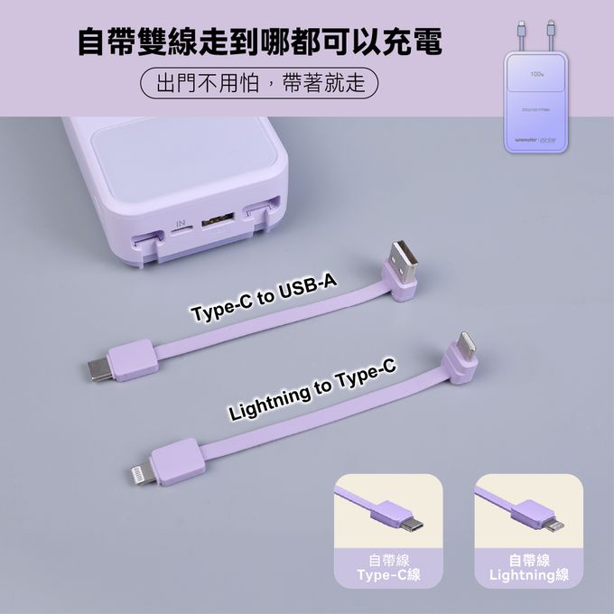 支援三種設備同時充電